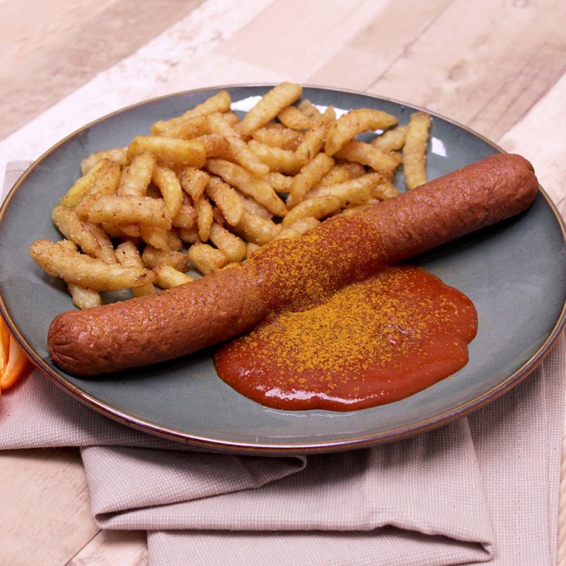 Vegane Currywurst ohne Zusatzstoffe